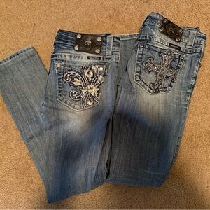 Miss Me Embellished Blue Skinny Jeans Women’s Size 27